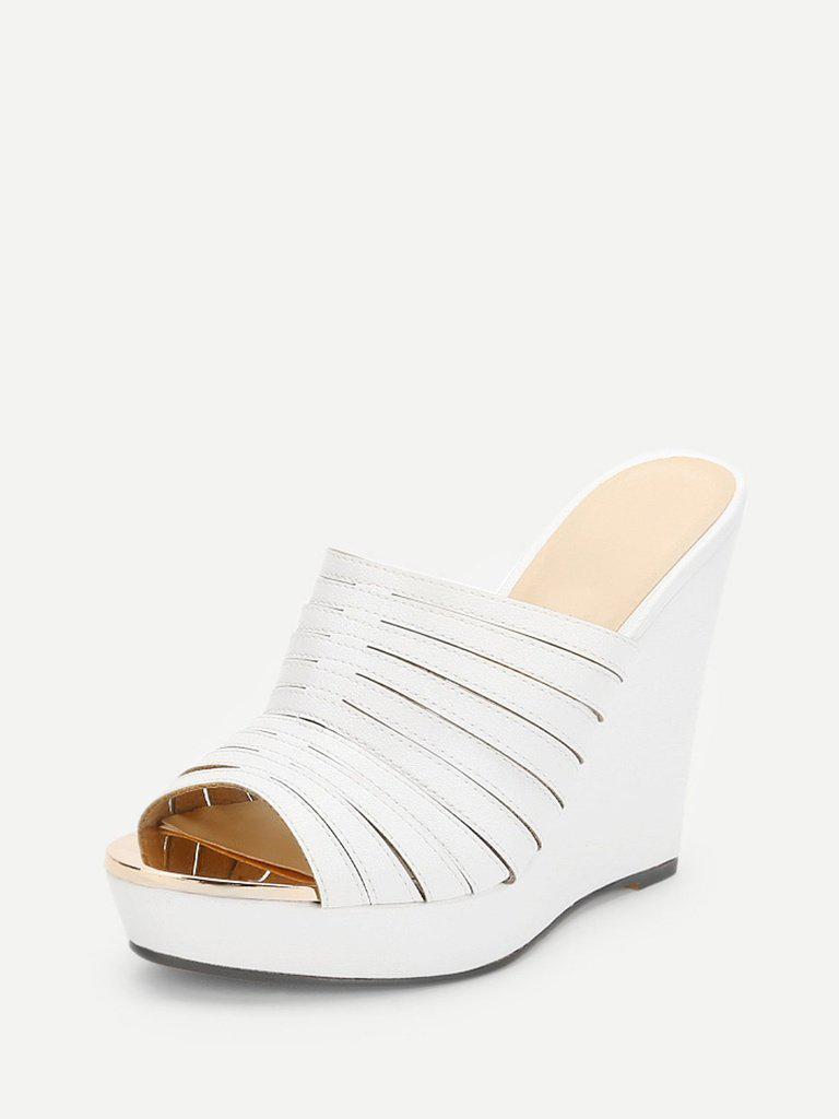 Strappy Platform Wedge Mules-shoes-Des Mess