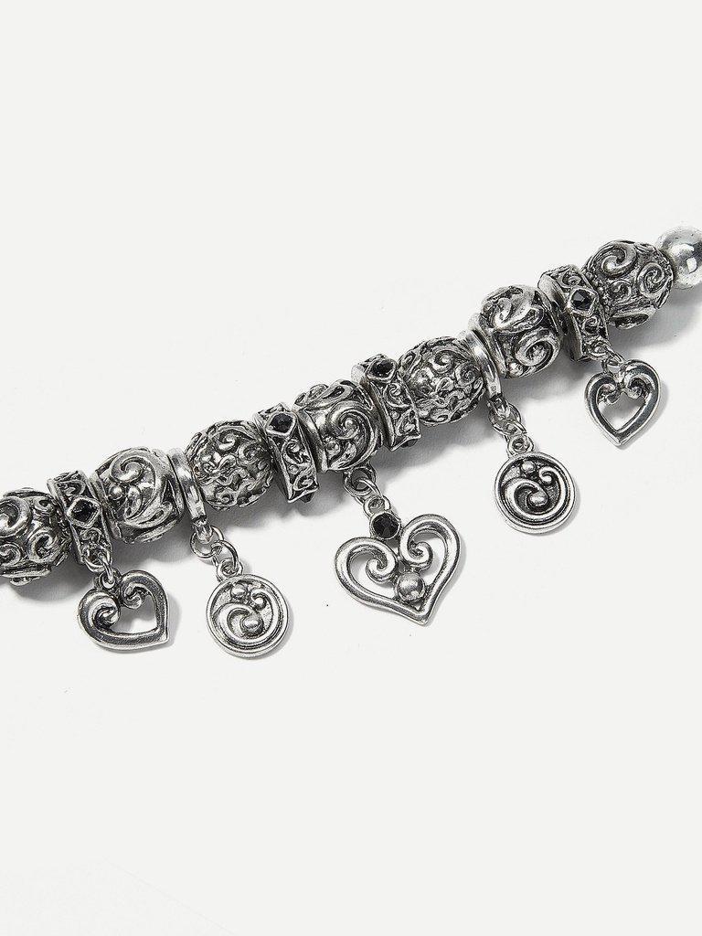 Heart Detail Vintage Bracelet--Des Mess