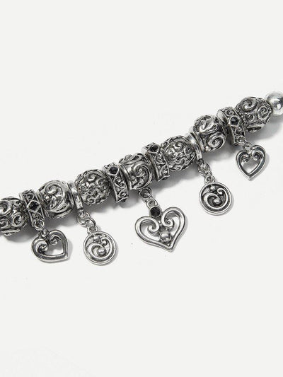 Heart Detail Vintage Bracelet--Des Mess