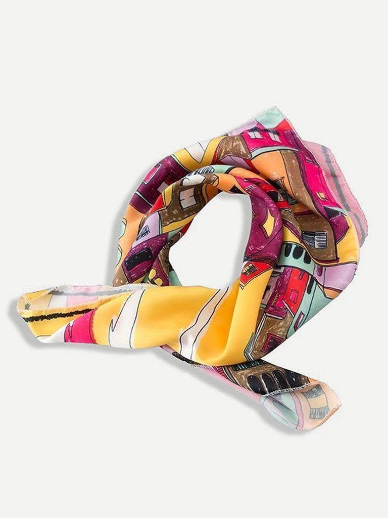 Cartoon Print Bandana Scarf-accessories-Des Mess