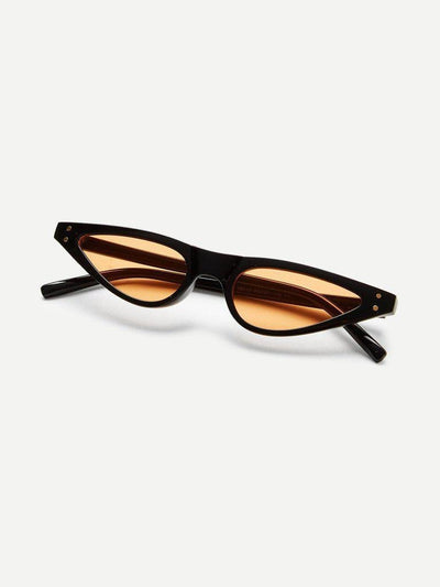 Cat Eye Flat Lens Sunglasses-accessories-Des Mess