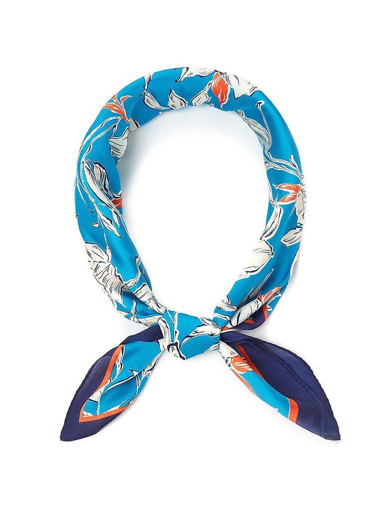 Flower Print Bandana Scarf-accessories-Des Mess