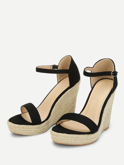 Two Part Espadrille Wedge Sandals-shoes-Des Mess