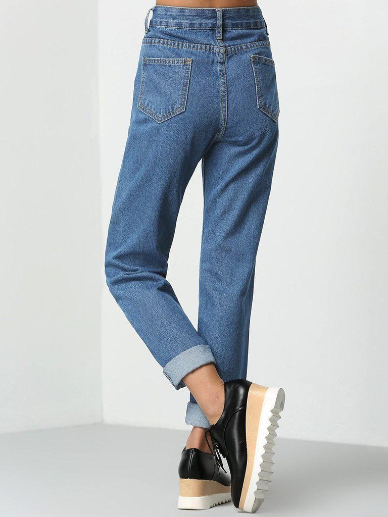 Rolled Up Mom Jeans-bottom-Des Mess