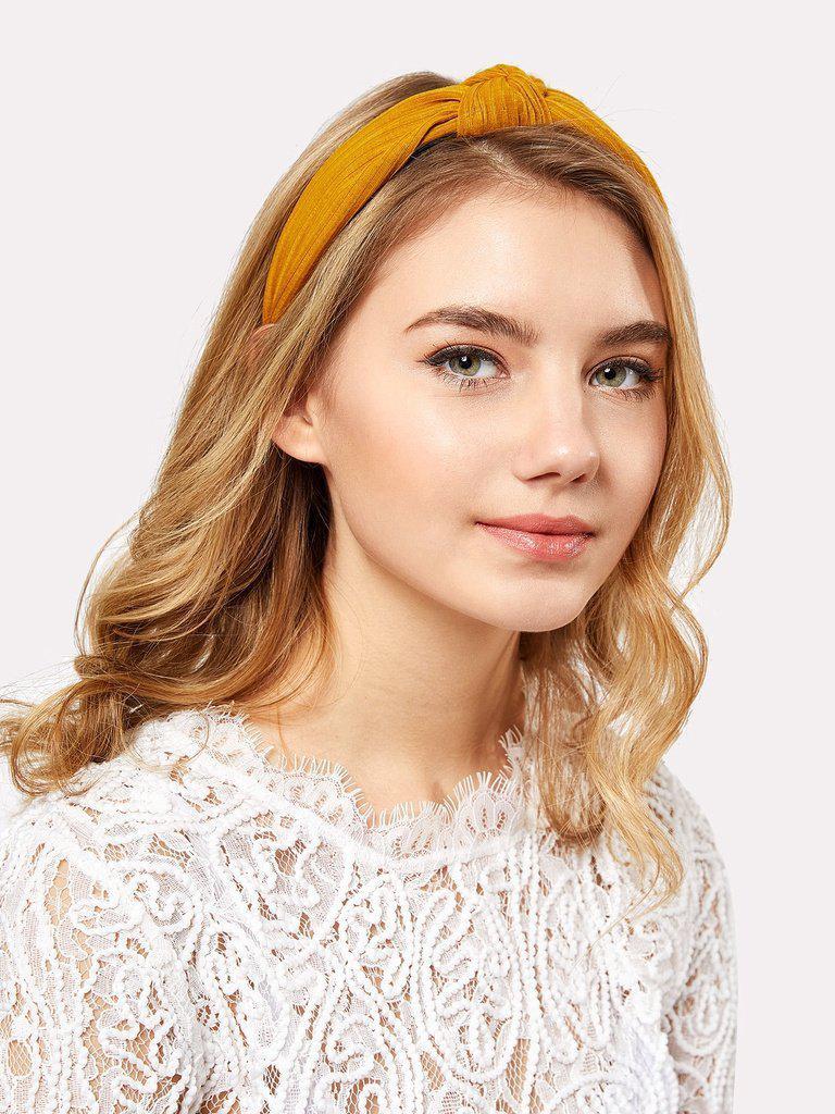 Knot Design Wide Headband-hair-Des Mess