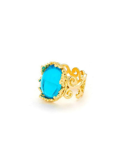 Contrast Hollow Design Ring-jewelry-Des Mess