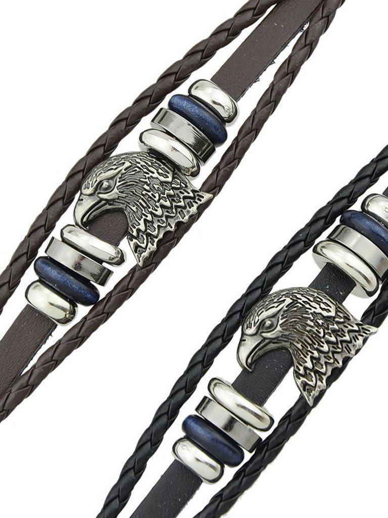 Brown Eagle Head Bracelet--Des Mess