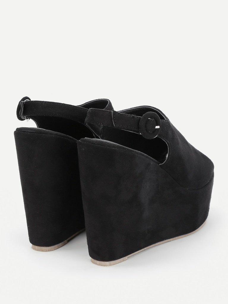 Platform Open Toe Heeled Wedges-shoes-Des Mess