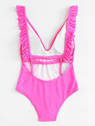 Open Back Ruffle Swimsuit-swimwear-Des Mess