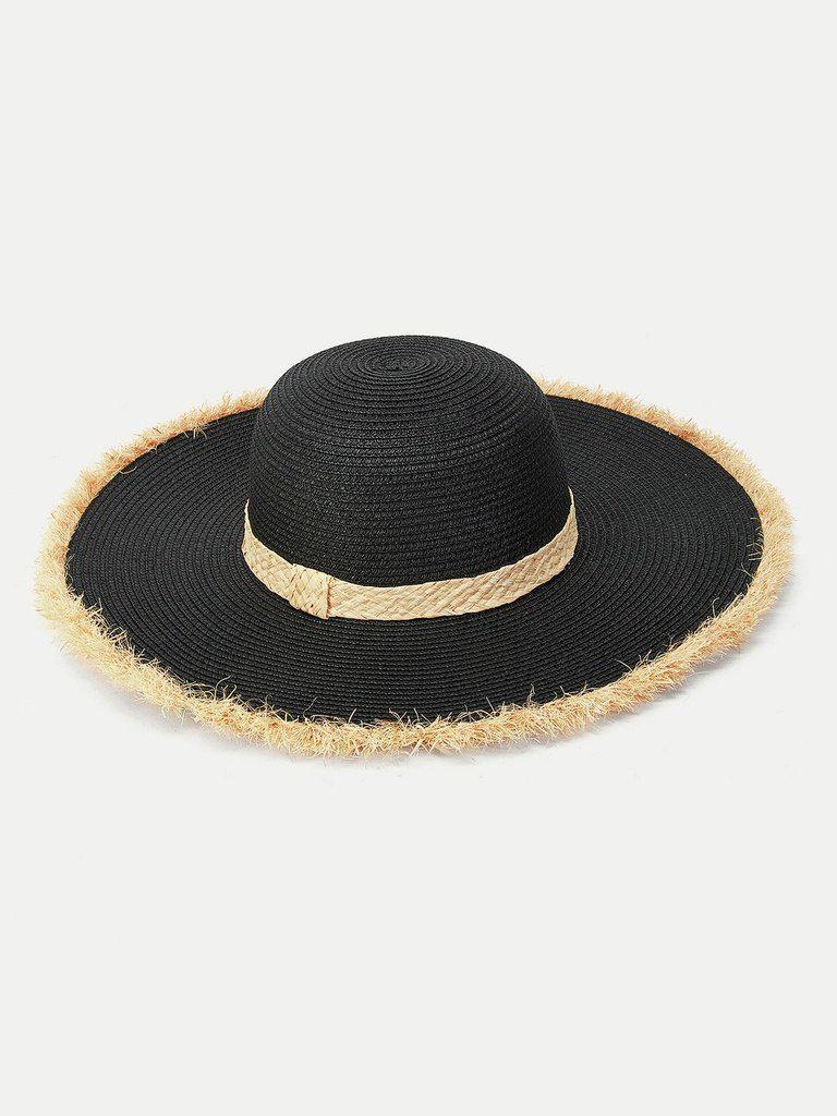 Raw Edge Straw Hat--Des Mess