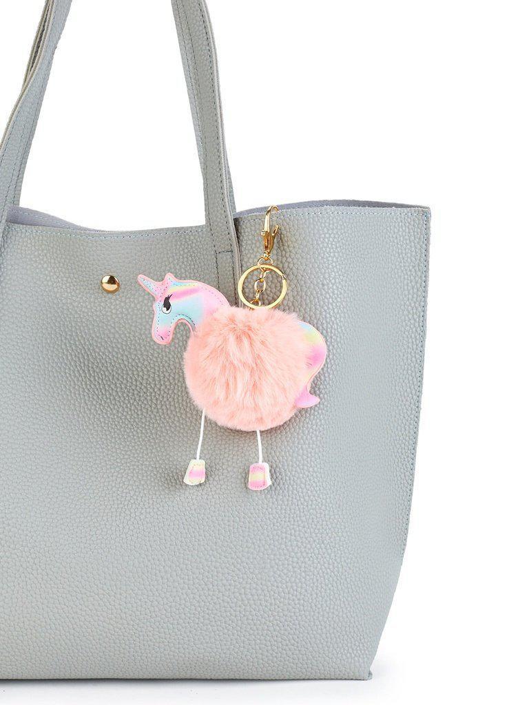 Horse Design Keychain With Pom Pom-others-Des Mess