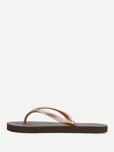 Letter Toe Post Sandals-shoes-Des Mess