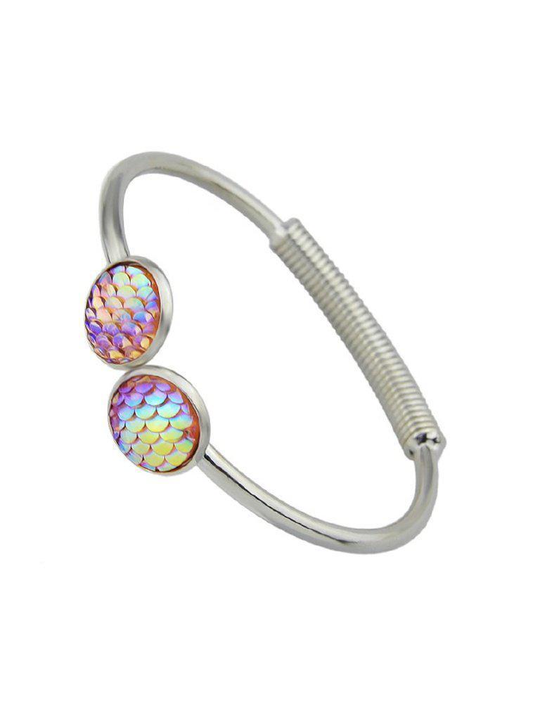 Pink Mermaid Scales Love Bracelets--Des Mess