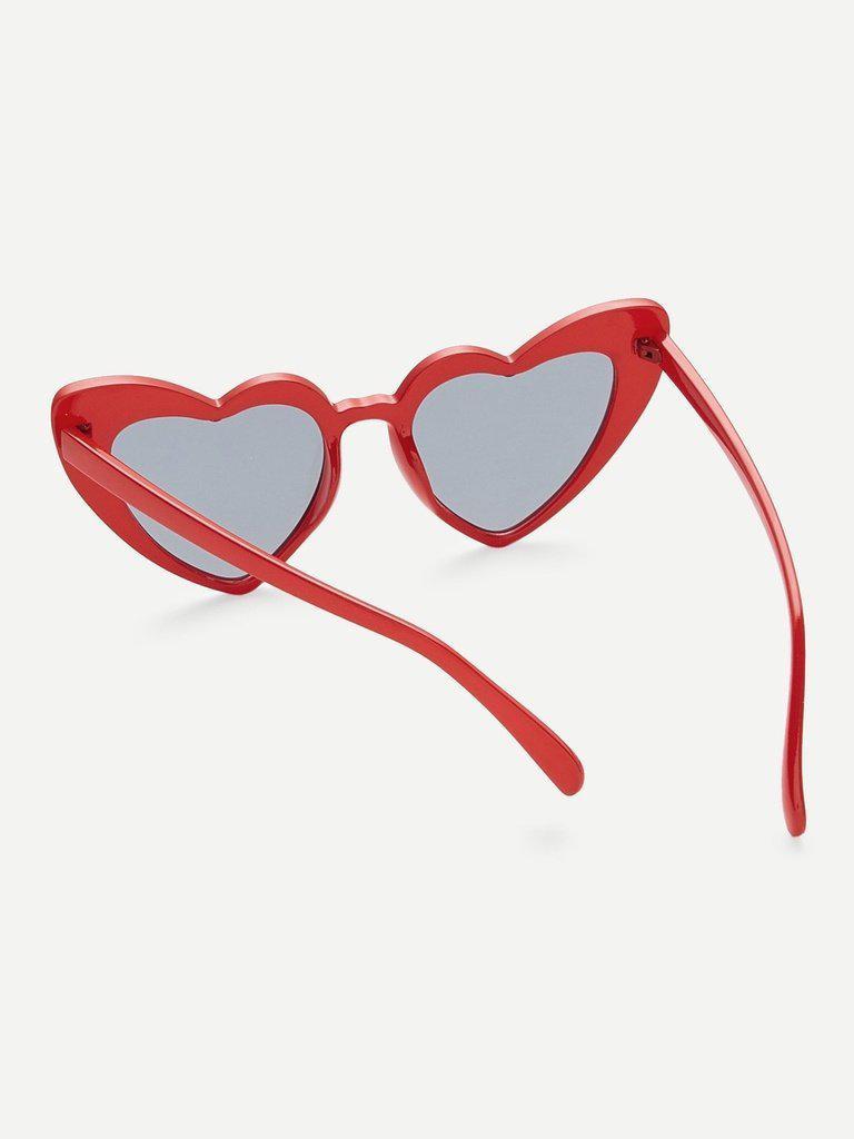 Heart Shaped Frame Sunglasses-accessories-Des Mess