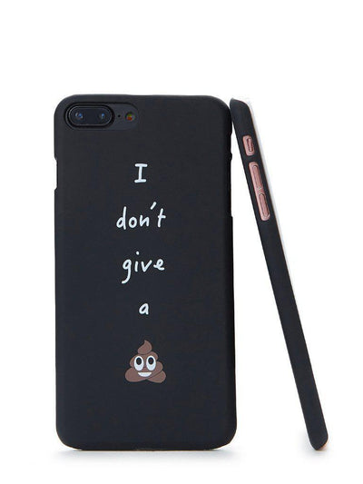 Slogan Print iPhone Case-others-Des Mess