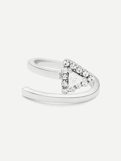 Rhinestone Triangle Design Wrap Ring-jewelry-Des Mess