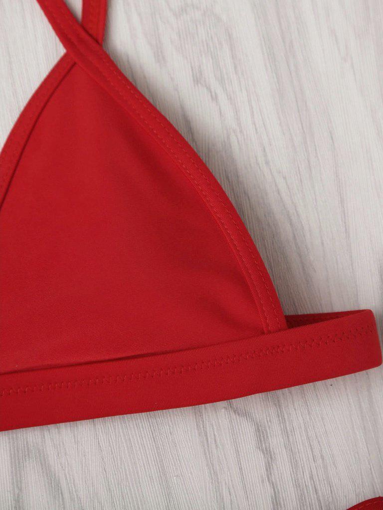Adjustable Strap Triangle Bikini Set-swimwear-Des Mess