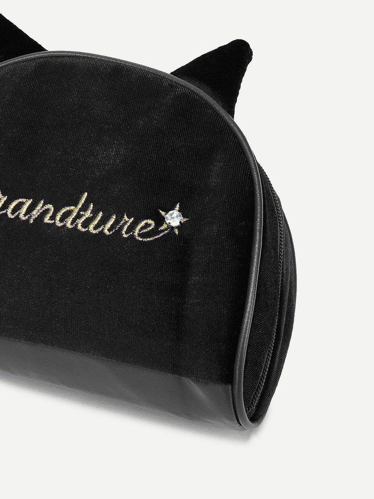 Cat Ear Design Makeup Clutch-makeup-Des Mess