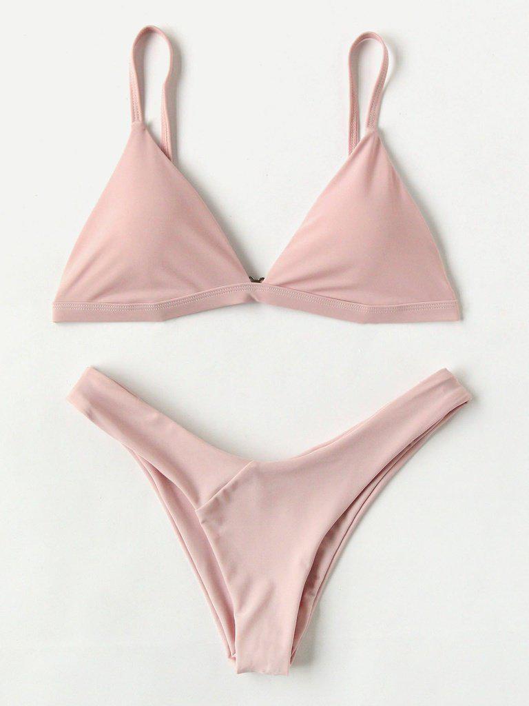 High Leg Triangle Bikini Set-swimwear-Des Mess