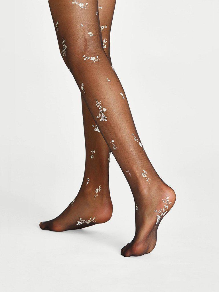 Calico Print Tights-accessories-Des Mess