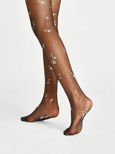 Calico Print Tights-accessories-Des Mess
