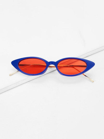 Cat Eye Metal Temple Sunglasses-accessories-Des Mess