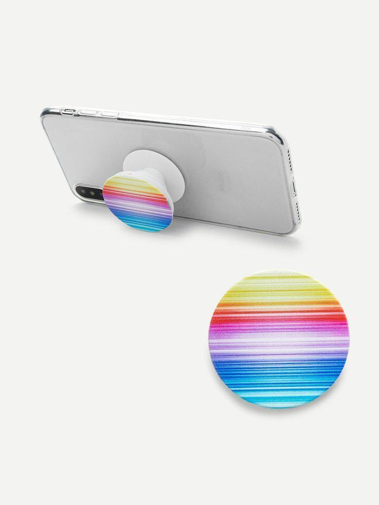 Pastel Lines Gasbag Phone Holder-others-Des Mess