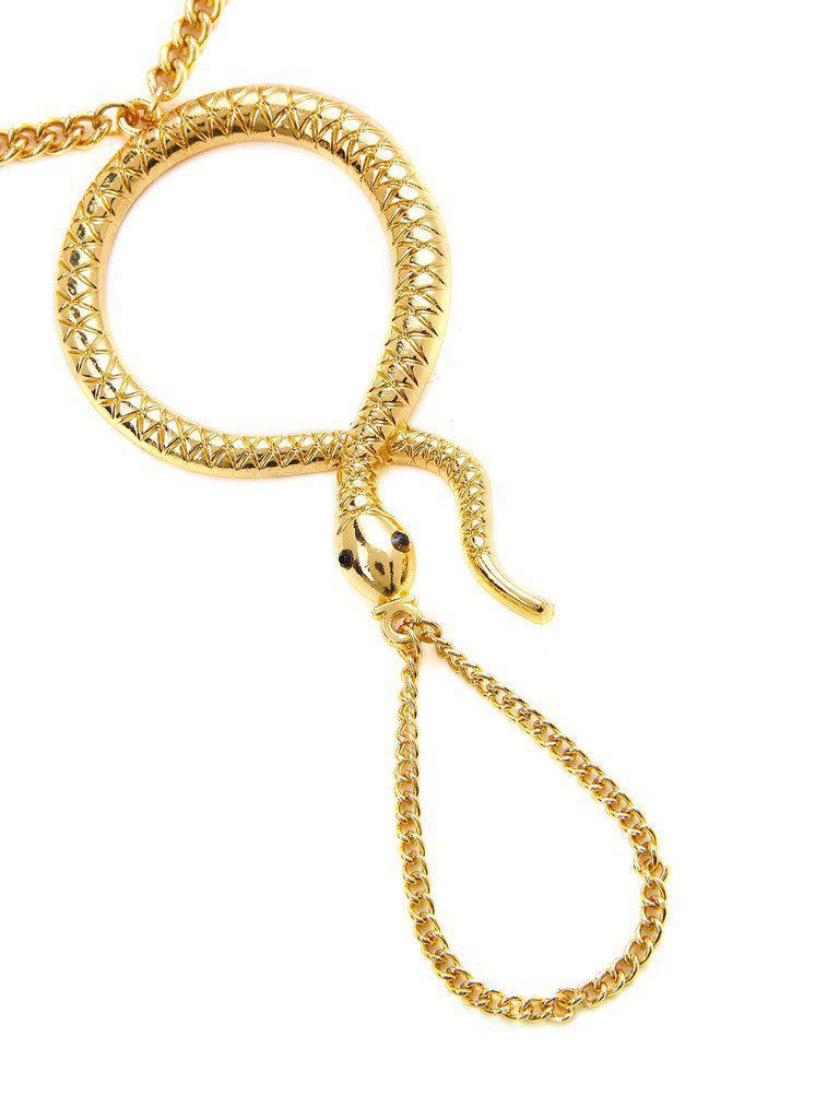 Snake Design Toe Ring Chain Bracelet-jewelry-Des Mess