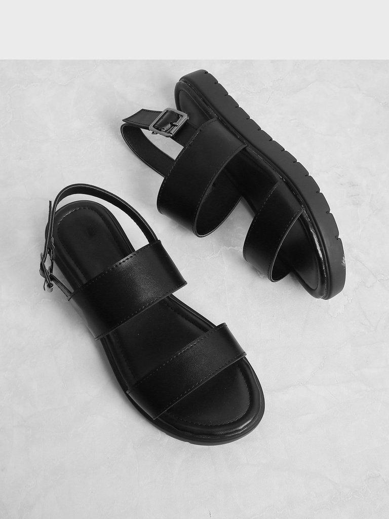 Two Part Flat Sandals-shoes-Des Mess