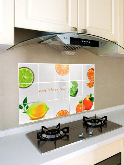 Orange Pattern Oil Proof Sticker-others-Des Mess