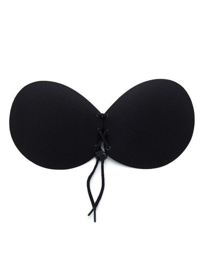 Seamless Lace Up Push Up Self Adhesive Bra-lingerie-Des Mess