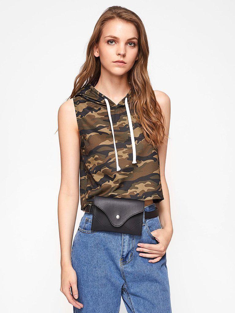 Faux Leather Belt With Pouch-accessories-Des Mess