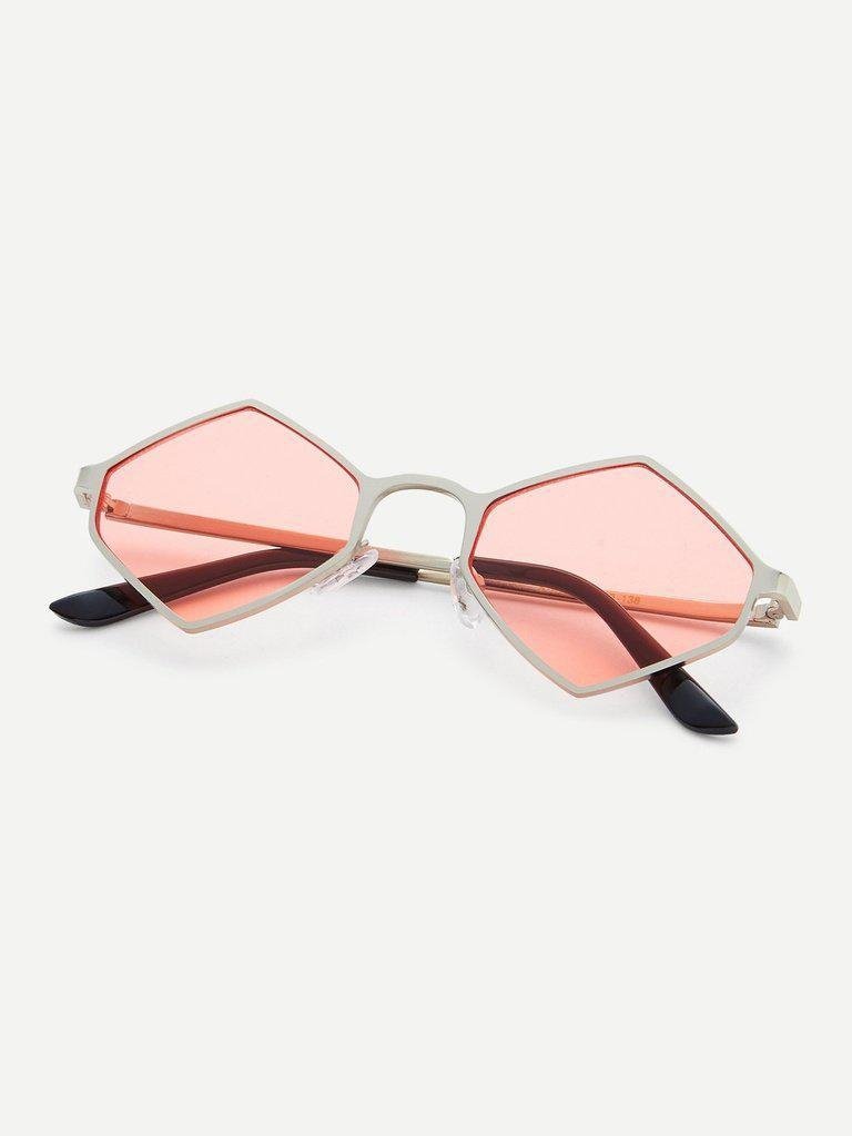 Metal Frame Tinted Lens Sunglasses-accessories-Des Mess