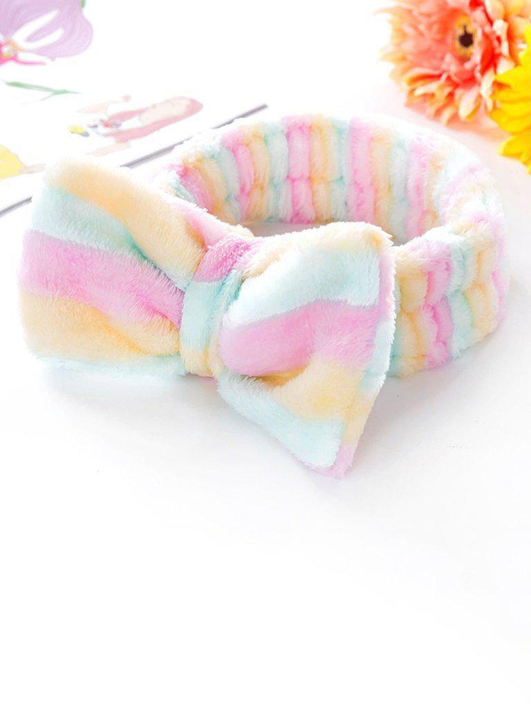 Striped Bow Tie Headband-makeup-Des Mess