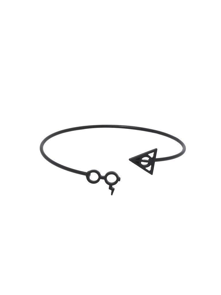 Black Deathly Hallows Glasses Bracelet--Des Mess