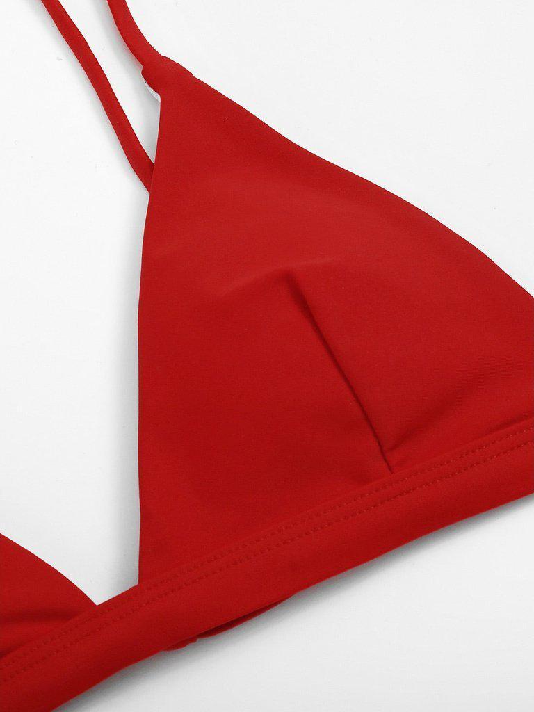 Adjustable Strap Triangle Bikini Set-swimwear-Des Mess