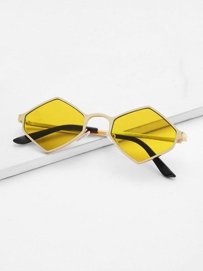 Metal Frame Tinted Lens Sunglasses-accessories-Des Mess