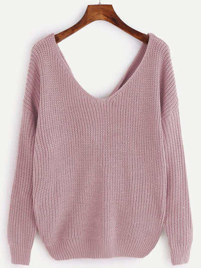 Pearl Beading Twist Infinity Sweater-outerwear-Des Mess