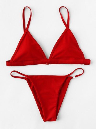Triangle Beach Bikini Set-swimwear-Des Mess