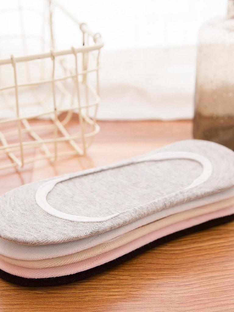 Plain Invisible Socks 5Pairs-accessories-Des Mess