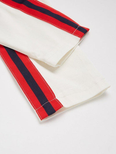 Stripe Tape Side Jeans-bottom-Des Mess
