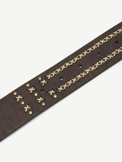 Criss Cross Metal Buckle Belt-accessories-Des Mess