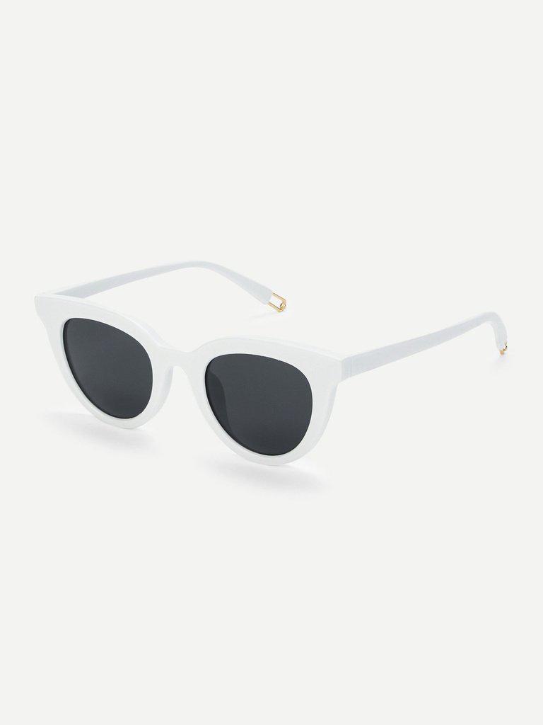 Flat Lens Cat Eye Sunglasses-accessories-Des Mess