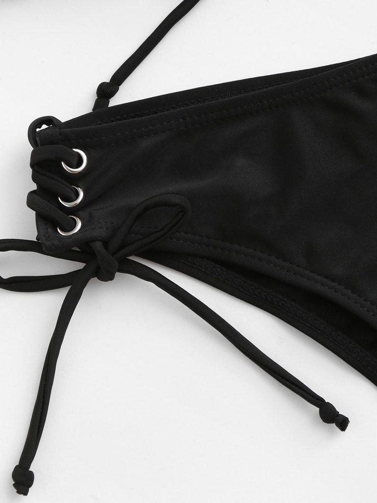Lace Up Bikini Set-swimwear-Des Mess