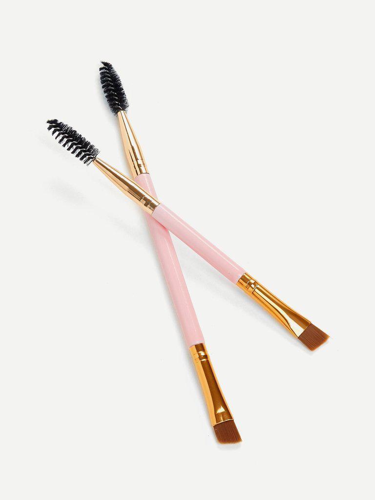 Double Ended Eye Brush 2pcs-makeup-Des Mess