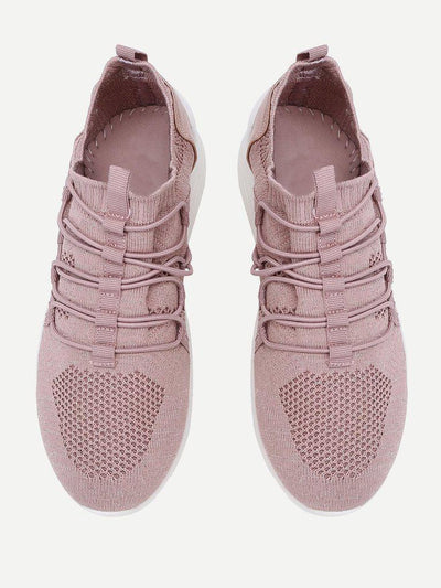 Knit Design Slip On Sneakers-shoes-Des Mess