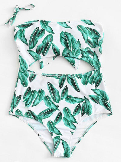 Detachable Straps Cut Out Swimsuit-swimwear-Des Mess