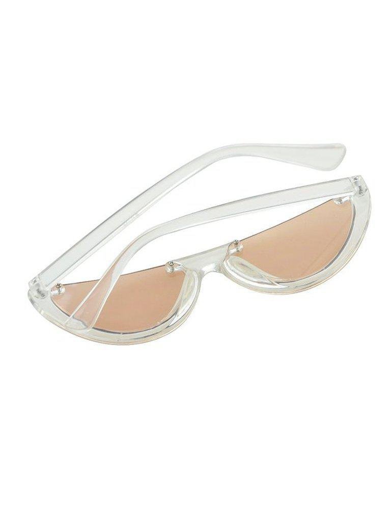 Whitebrown Half-Frame Sunglasses-accessories-Des Mess