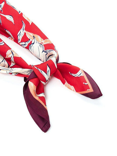 Flower Print Bandana Scarf-accessories-Des Mess