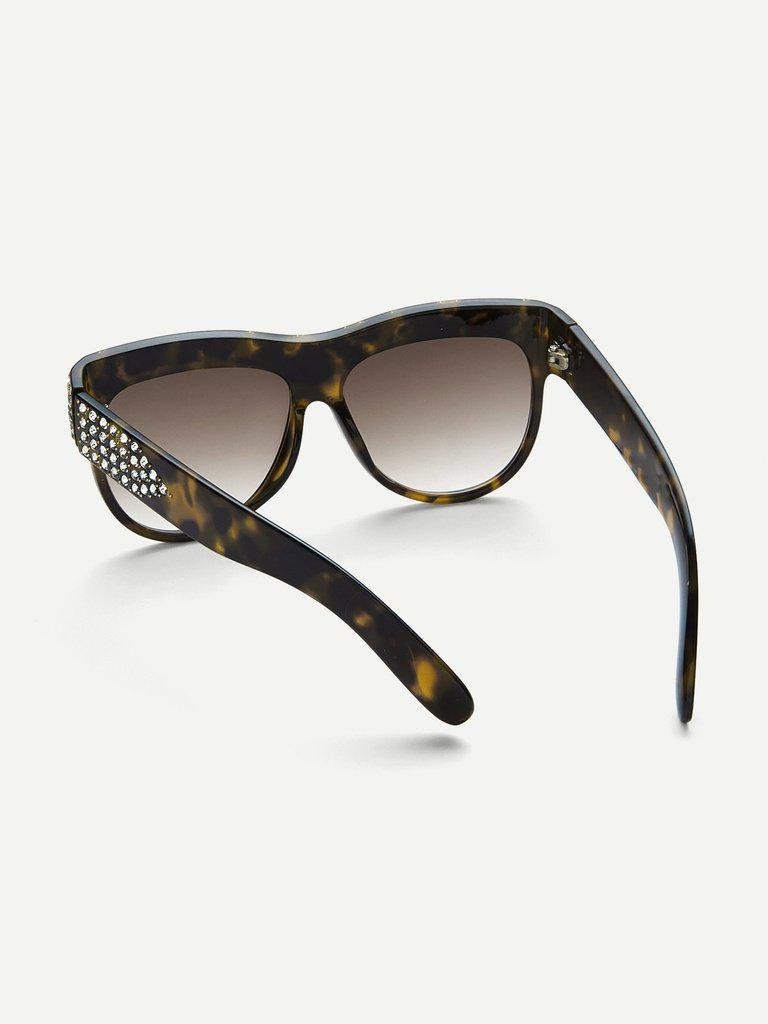Rhinestone Decorated Sunglasses-accessories-Des Mess
